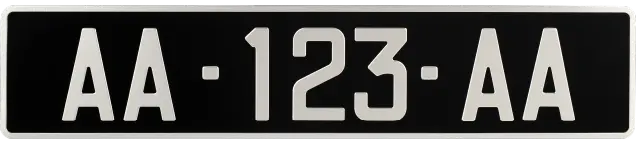 Plaque immatriculation collection