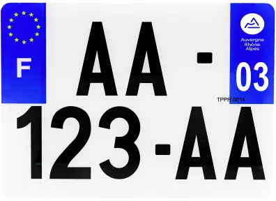 Plaque immatriculation camion