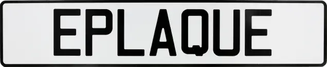 Plaque signalétique aluminium