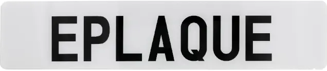 Plaque signalétique plexiglass