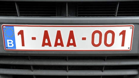plaque personnalisée belge