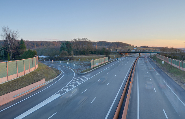 autoroute déserte